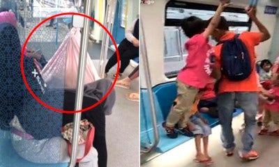 Malaysian Mother Hangs Baby Hammock In Mrt Train, Criticised By Netizens - World Of Buzz