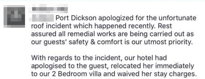 Malaysian Shares Scary Moment Their Port Dickson Chalet's Ceiling Collapsed - World Of Buzz