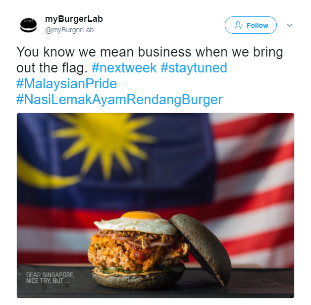 Myburgerlab Releases Their Version Of Nasi Lemak Burger, Takes Jab At Singapore - World Of Buzz 1