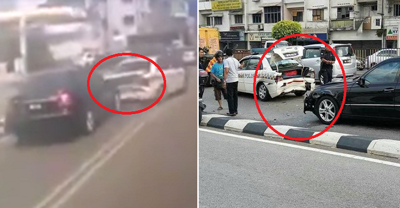 Video Of Malaysian Driver Crashing Into Police Patrol Car Goes Viral - World Of Buzz 2