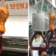 Yummy-Looking Fried Chickens Fitted On Handrails Got Passengers Drool All The Way - World Of Buzz 1