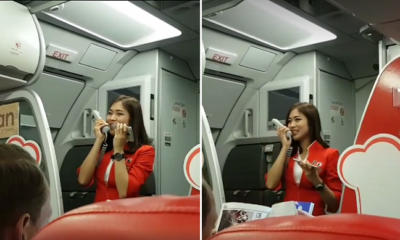 Airasia Flight Attendant Wows Passengers On Delayed Flight By Sweetly Singing &Quot;I'M Yours&Quot; - World Of Buzz 2
