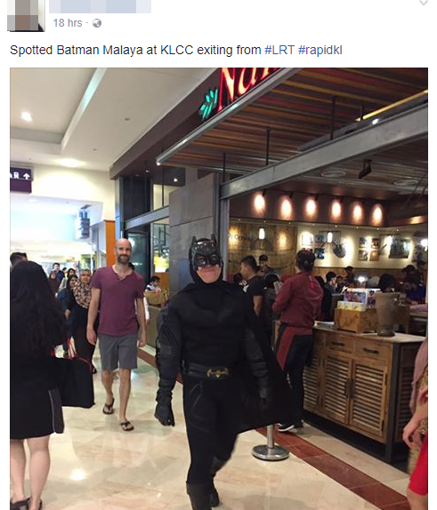 Batman Spotted at LRT Station and in KLCC, Malaysian Netizens Confused - World Of Buzz 4