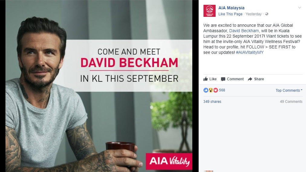 David Beckham is Coming to Kuala Lumpur This September! - World Of Buzz 1