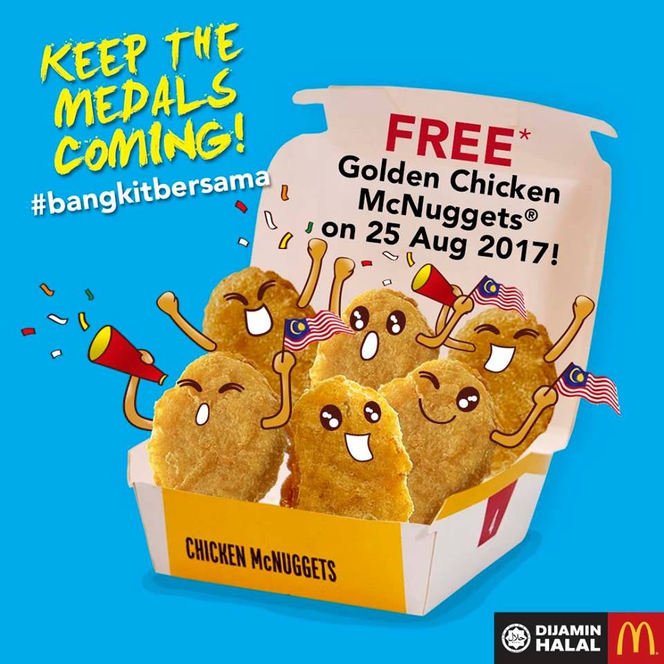 McDonald's Malaysia is Giving Out FREE Chicken Nuggets Today! - World Of Buzz
