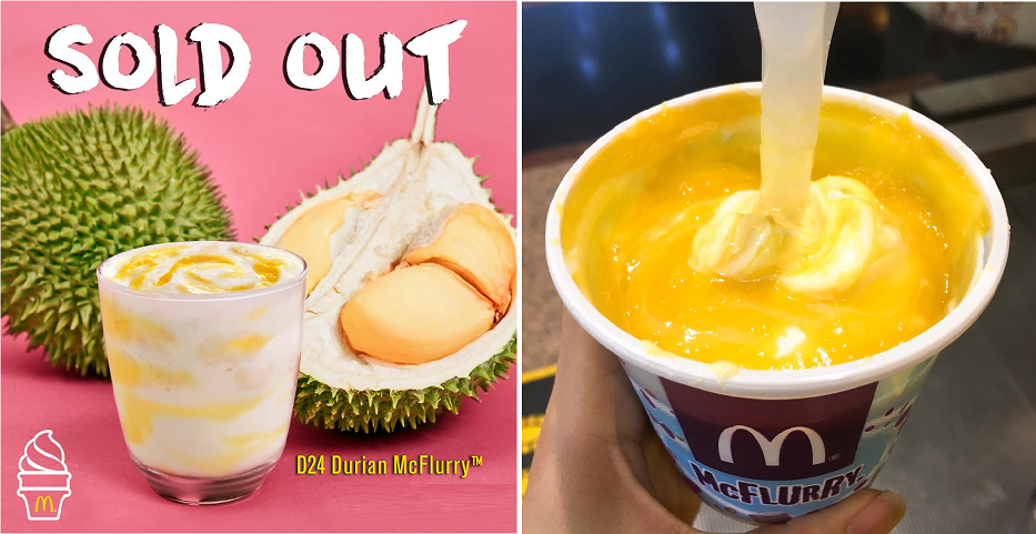 Mcdonald'S Officially Sold Out All D24 Durian Mcflurry, Will Only Restock In 2018 - World Of Buzz 1