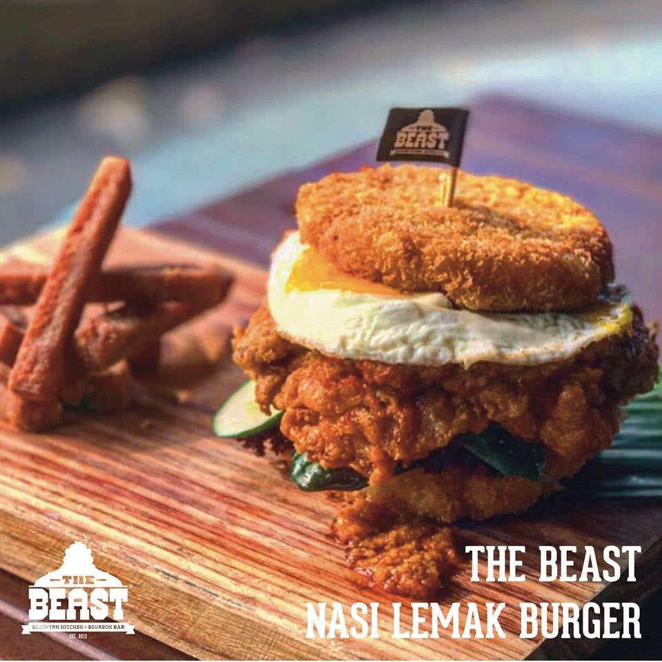 More Nasi Lemak Burgers Pop Up In Singapore, This Time With Real Nasi Buns! - World Of Buzz 1
