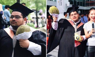 M'Sian Uni Student Receives Durian During Convo, Thought His Friends Were Joking - World Of Buzz