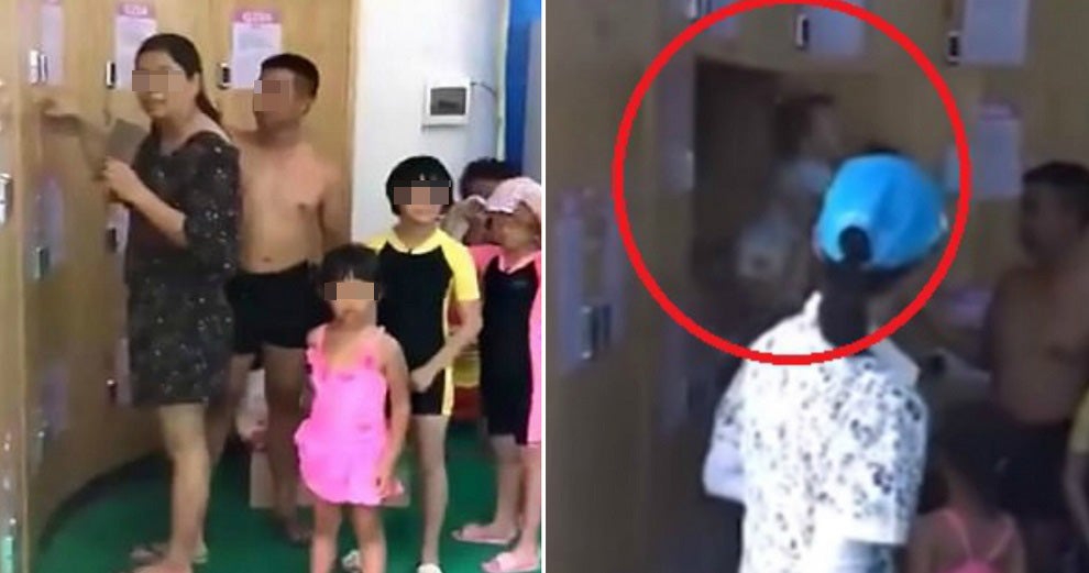 parents leave their baby inside locker before going swimming world of buzz 4 1