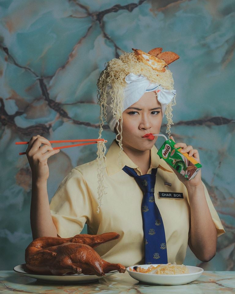 Photographer Recreates Childhood Memories Using Retro Snacks as Headdresses - World Of Buzz 4