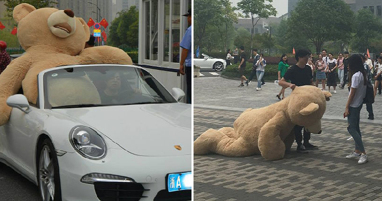 Guy Buys Rm6,300 Teddy To Confess His Love, Crush Chooses Bear Instead - World Of Buzz 6