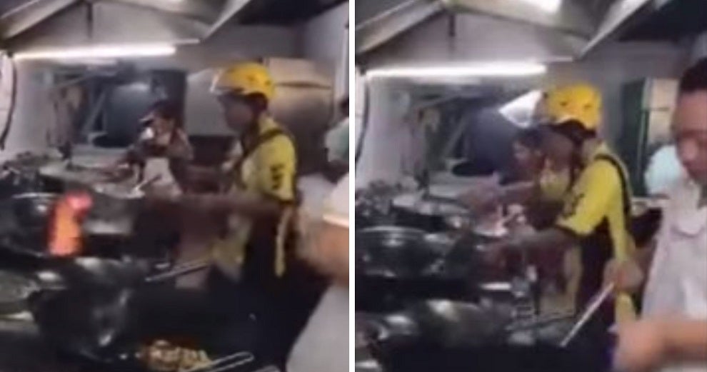 impatient delivery guy walks into restaurant kitchen to cook food himself world of buzz 1