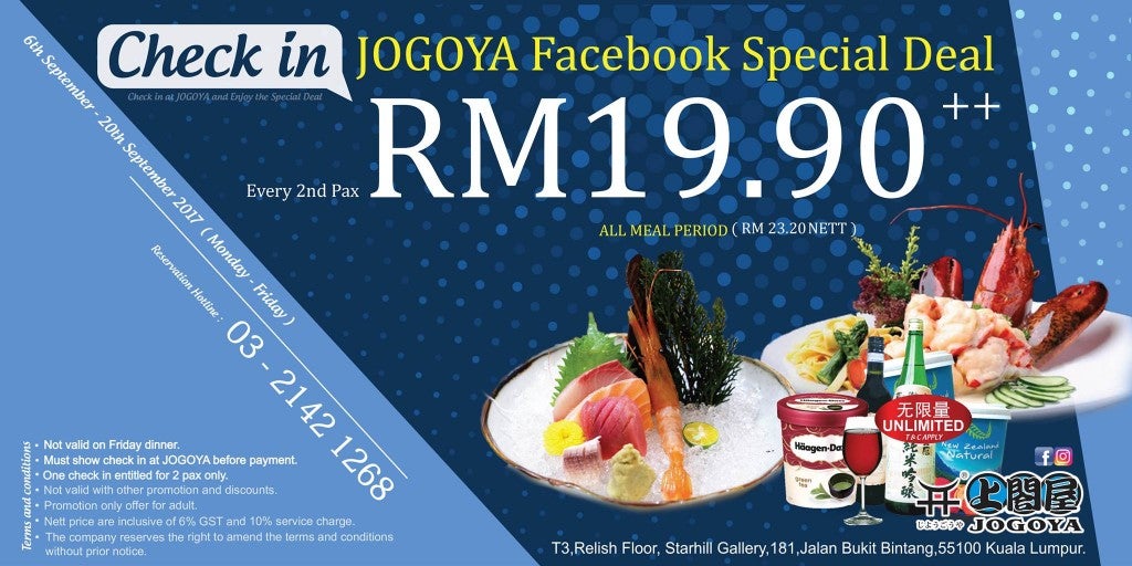 Jogoya Is Having Their September Promotion That Goes As Low As Rm19.90! - World Of Buzz