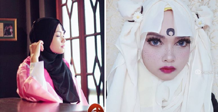 Malaysian Cosplayer Wows Netizens by Getting Creative with Her Headscarves - WORLD OF BUZZ 8