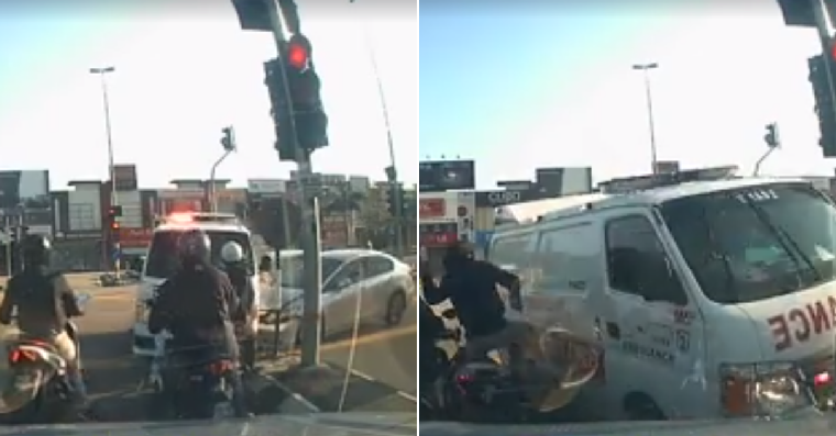 Penang Ambulance Crashes Into Motorcycles At Opposite Lane After Running Through Red Lights - World Of Buzz 4