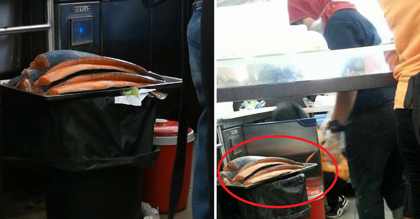 Sushi Mentai In Cheras Closed After Malaysian Expose Staff Leaving Salmon On Dustbin - World Of Buzz 3