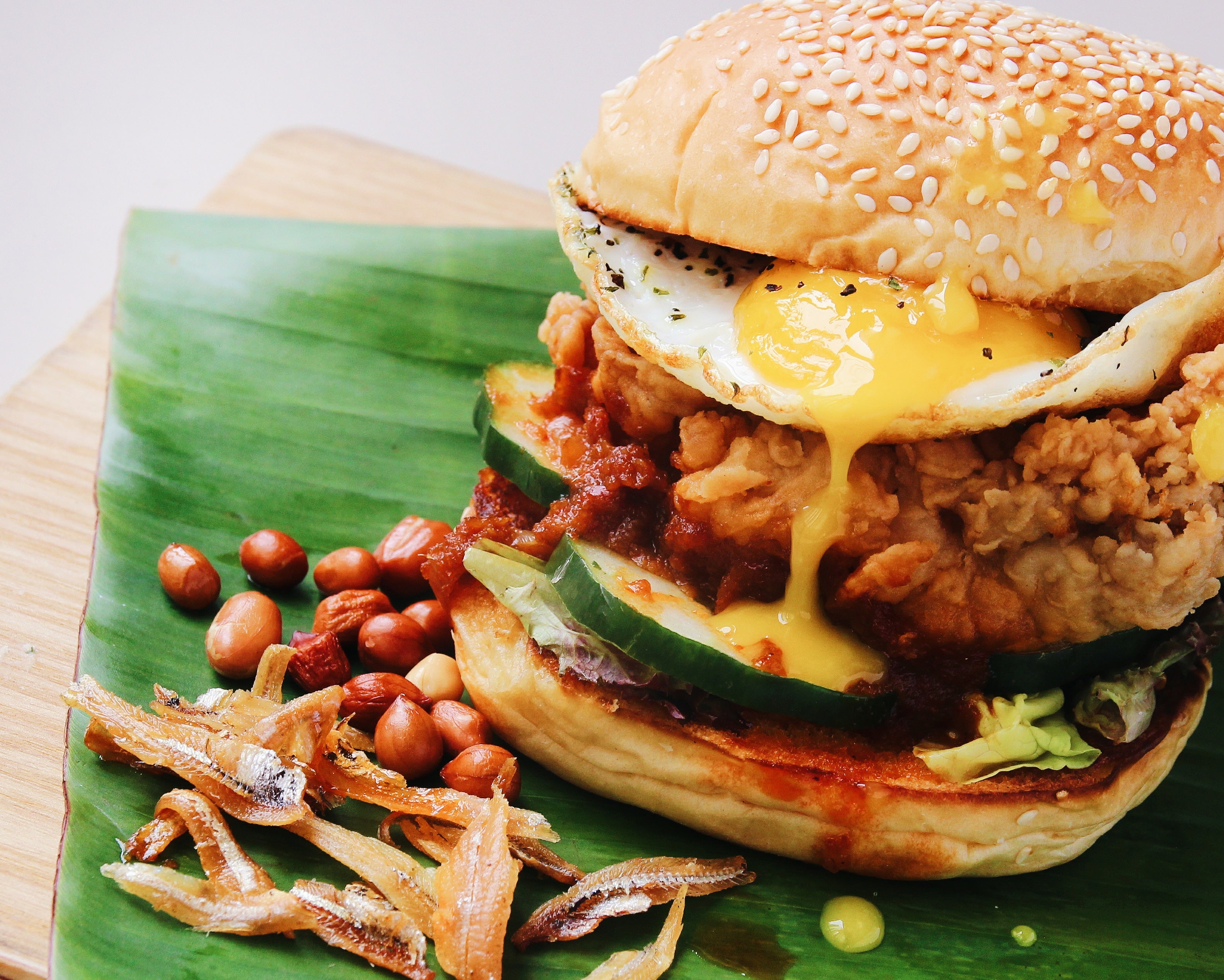 x Restaurants & Cafes You Can Get To Try The Highly Raved Nasi Lemak Burger - World Of Buzz 1