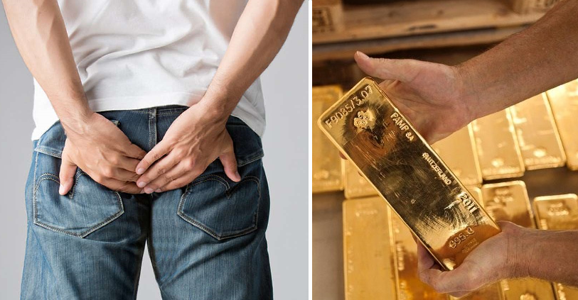chinese airport authorities arrested man with butt load of gold literally world of buzz 4 1