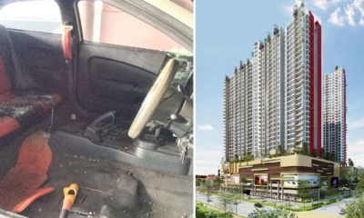 Malaysian'S Car Interior Completely Stripped Right Inside Setapak Condominium - World Of Buzz