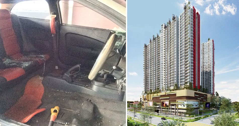 Malaysian's Car Interior Completely Stripped Right Inside Setapak Condominium - WORLD OF BUZZ