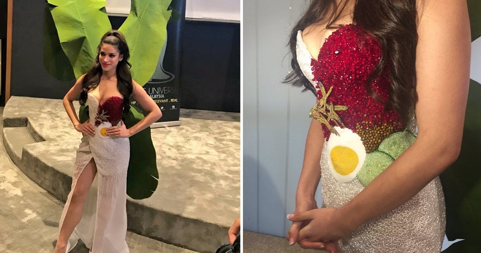 Miss Universe Malaysia S National Costume Was Just Revealed And It S Nasi Lemak Inspired World Of Buzz