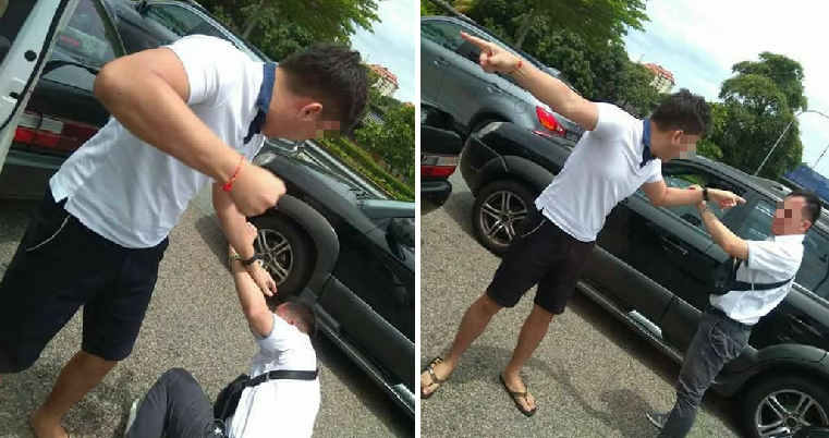 M'sian Road Bully Punches And Scold Driver Even Though He Rammed Into His Car - World Of Buzz 3