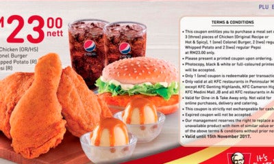 Print This Kfc Voucher As Many As You Wish And Enjoy Fried Chicken All Day Every Day! - World Of Buzz