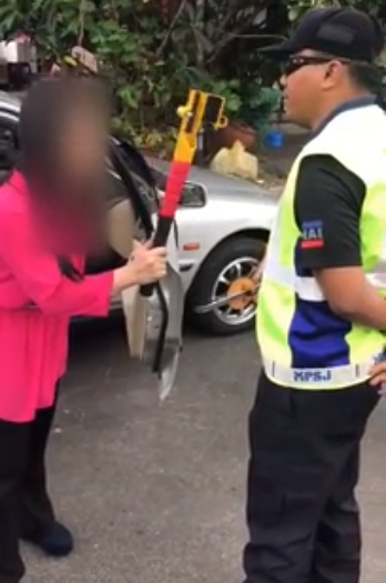 Steering Lock Lady Threatening Mpsj Officer Jailed After Biting Police In Court - World Of Buzz 2