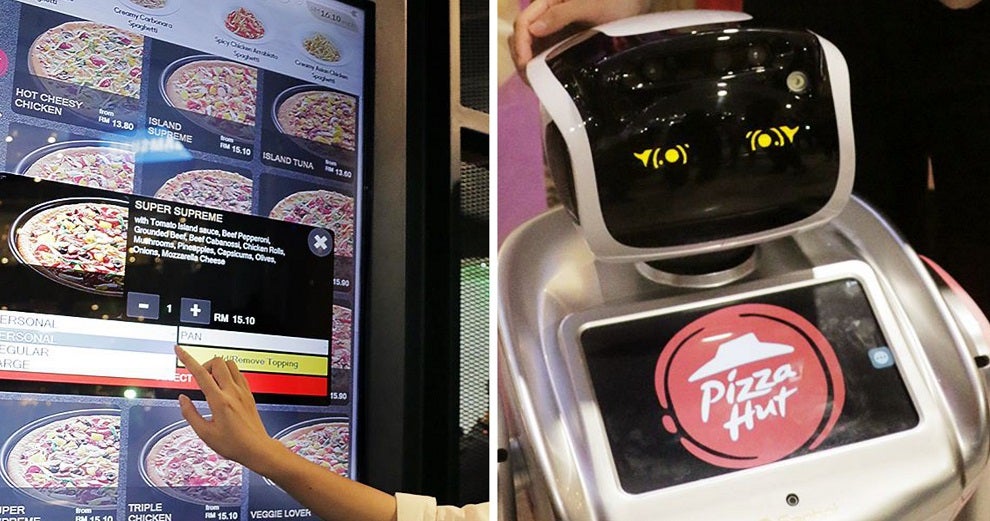 Sunway Pyramid's Pizza Hut Branch Now Has Digital Takeaway Kiosks and Robot Waiters! - WORLD OF BUZZ 9