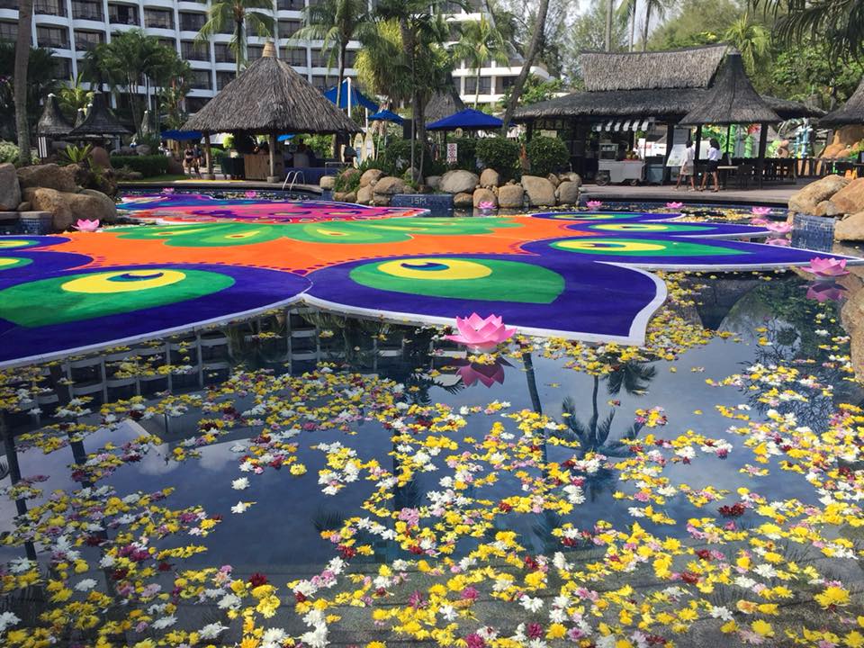 This 'Floating Festive Kolam' Just Made It into The Book of Records, Netizens Amazed - WORLD OF BUZZ 1
