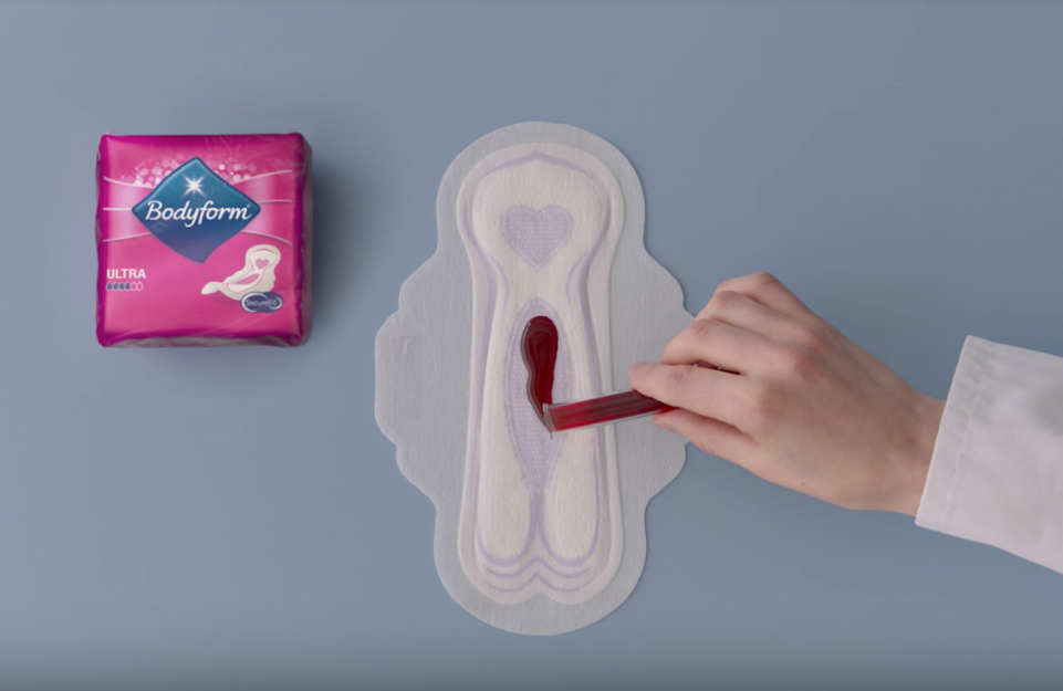 This Sanitary Pad Ad is Challenging the 'Norm' by Using Red Liquid Instead of Blue - WORLD OF BUZZ 4