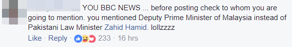BBC News Accidentally Tags DPM Zahid Hamidi Instead of Pakistani Minister Who Resigned - WORLD OF BUZZ