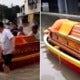 Family Forced To Use Boat To Transport Deceased Relative'S Coffin Due To Penang Floods - World Of Buzz 2