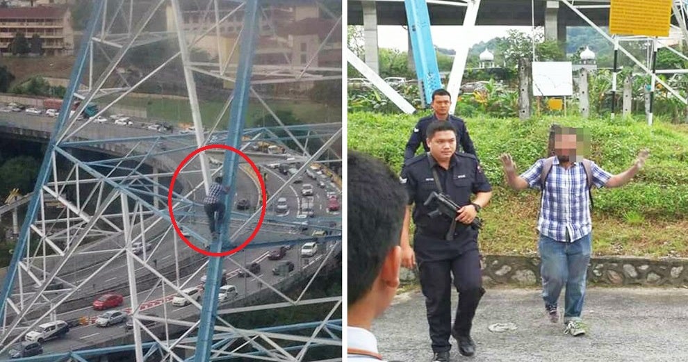 Man Who Climbed Electric Tower Near Menara TM Actually Wanted to Take a Birthday Selfie - WORLD OF BUZZ 9