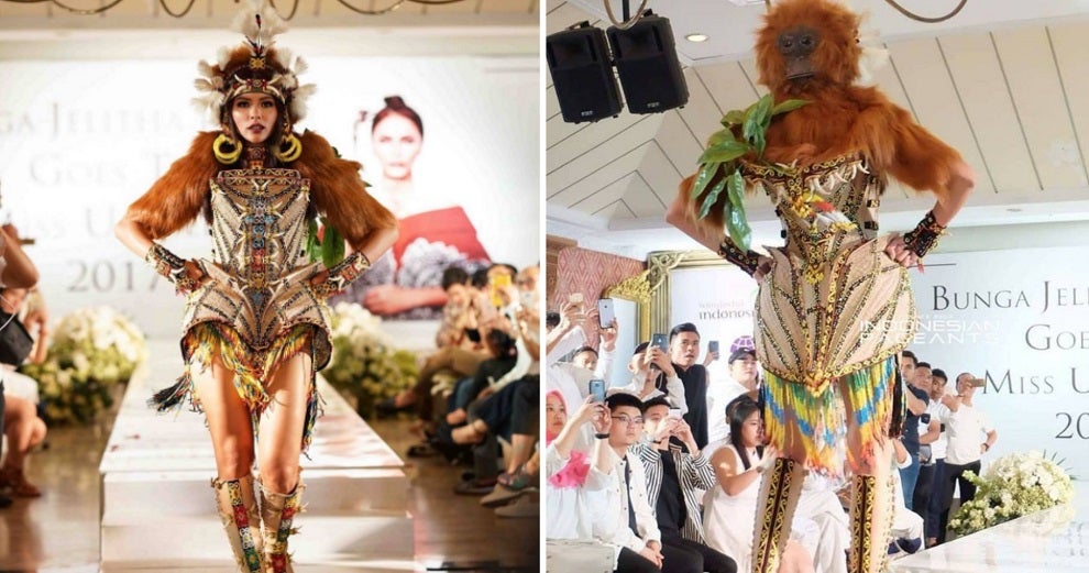 Miss Universe Indonesia Reveals 'Orang Utan' National Costume - WORLD OF BUZZ 4