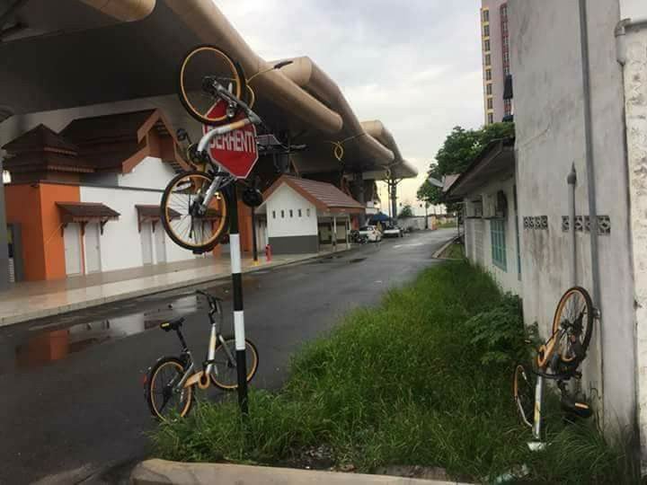 M'sians Outraged Over Photos Of Shared Bicycles Badly Vandalised And Abused - World Of Buzz 3