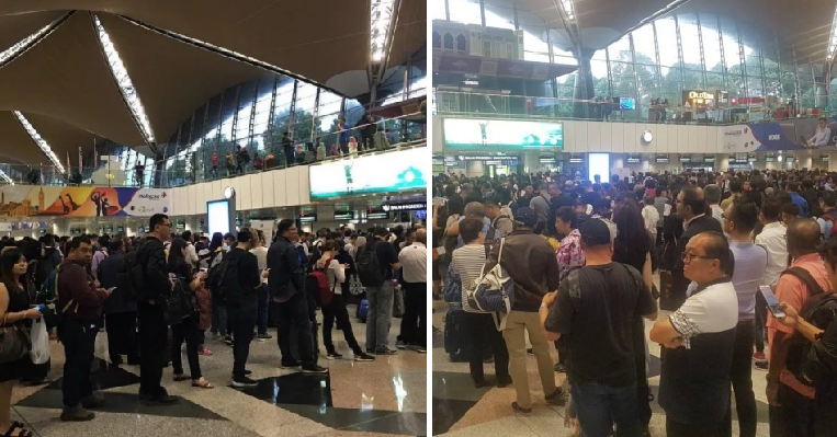 Travellers Experiencing Massive Congestion At Klia Departure Hall Due To System Error - World Of Buzz 3
