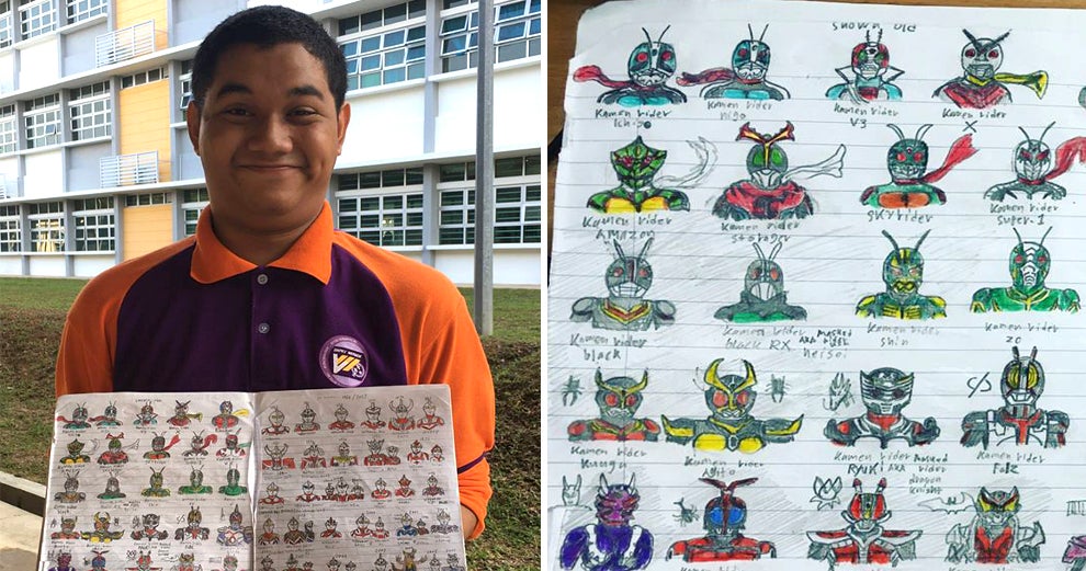 autistic malaysian student stuns internet with hundreds of neatly drawn superheroes world of buzz 1