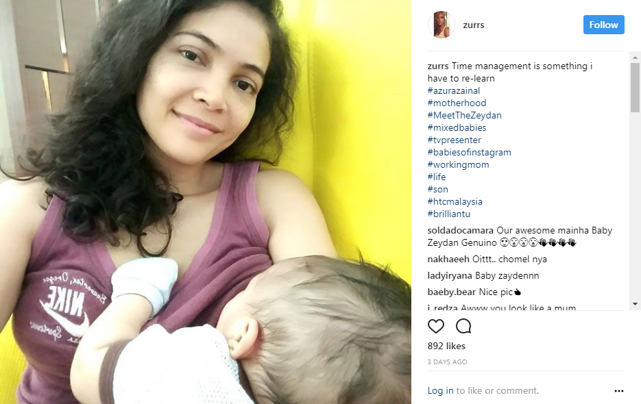 Azura Zainal Gets Flooded With Insulting Comments Over Breastfeeding Instagram Picture - World Of Buzz
