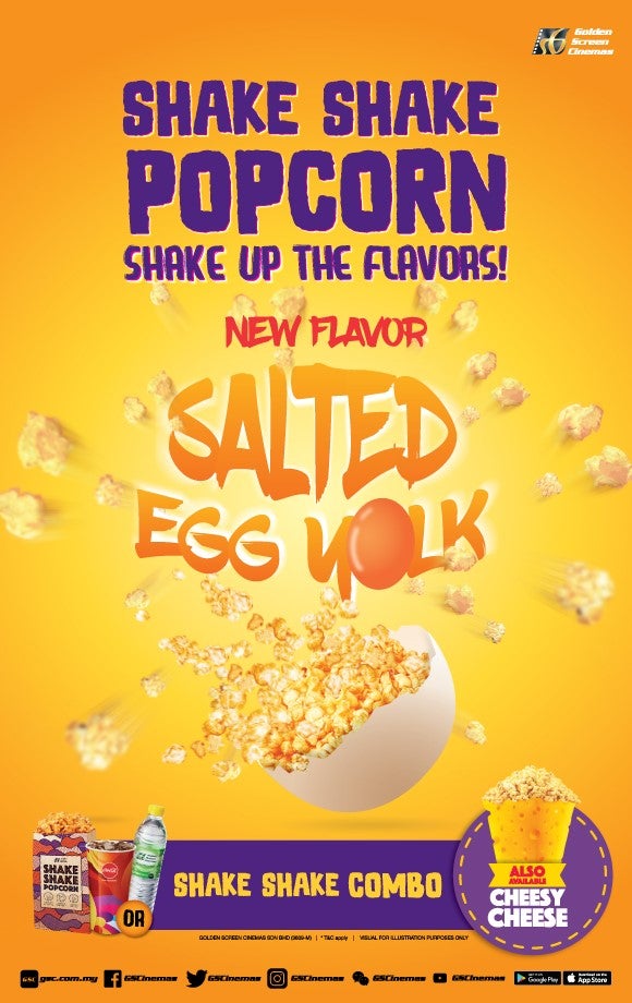 Shake Shake Popcorn Salted Egg Yolk Cheese Promo