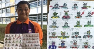 autistic malaysian student stuns internet with hundreds of neatly drawn superheroes world of buzz