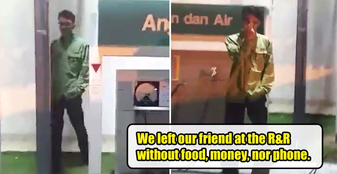 M'sian Hilariously Left Behind at R&R, Friends Only Realise After 100km - WORLD OF BUZZ