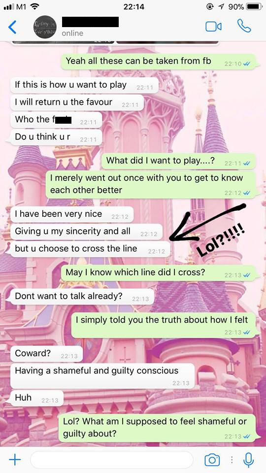 Girl Warns Others About Guy's Creepy And Harassing Behaviour After He Got Rejected - World Of Buzz 1