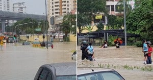 Inspiring Motorists Help Carry Scared School Children Trapped in Bus During PJ Flash Flood - WORLD OF BUZZ 6