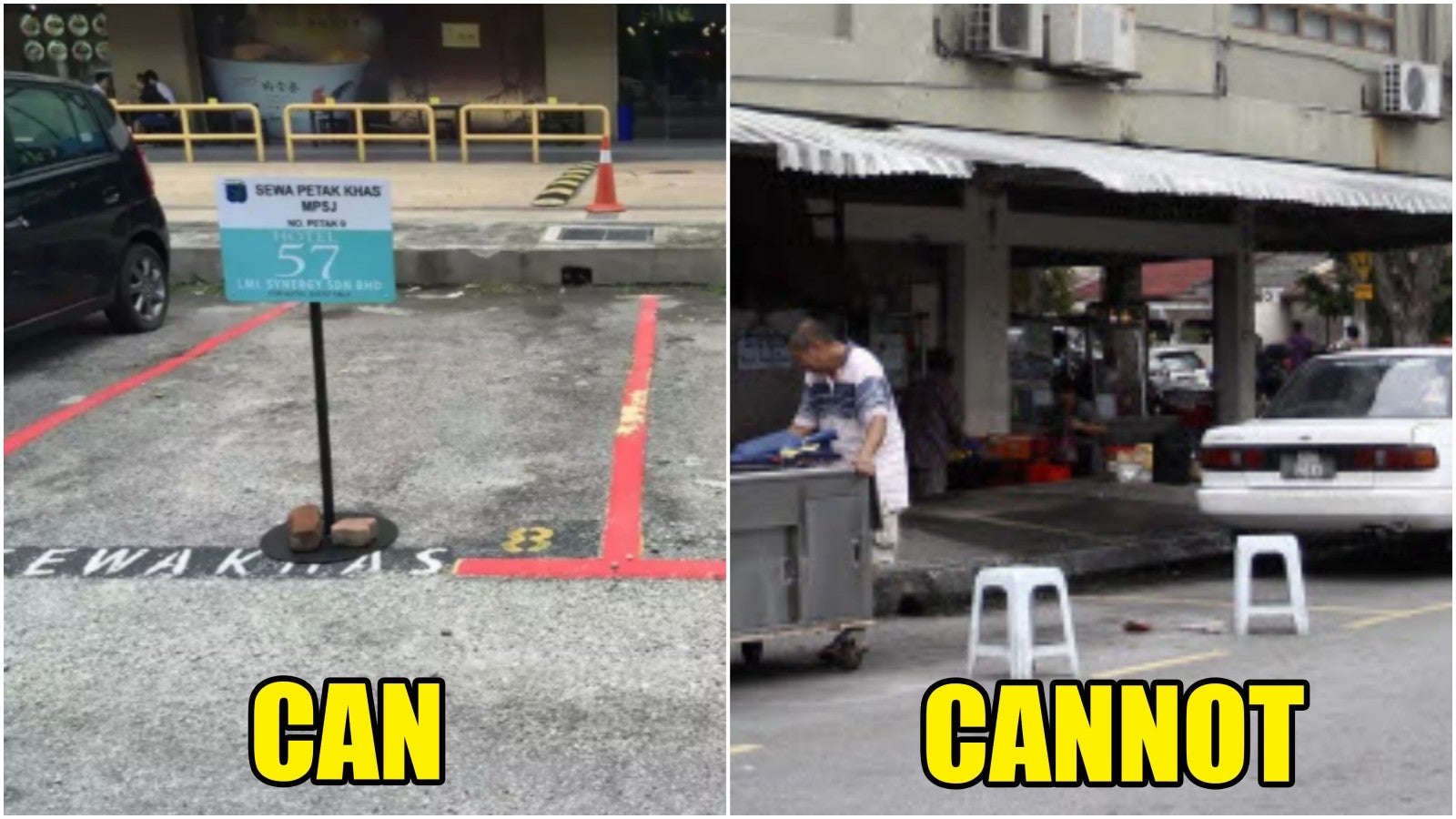 Is It Legal For Malaysian Shop Owners to Block Parking Spaces? - WORLD OF BUZZ 1