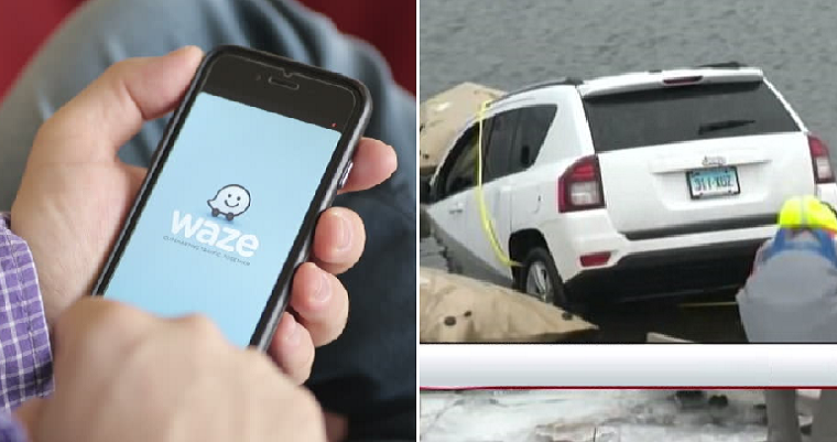 Man Blindly Follows Waze's Directions, Ends Up Driving Car Into Lake - WORLD OF BUZZ 4