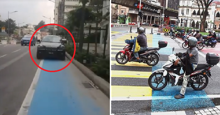 M'sian Cyclist Laments Condition of KL New Bicycle Lane As People Misuse It - WORLD OF BUZZ 7