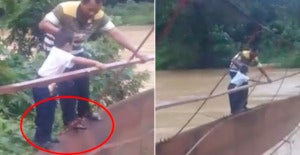 "My Son Was Eager to Go to School, But He Had to Brave Through This Bridge" - WORLD OF BUZZ