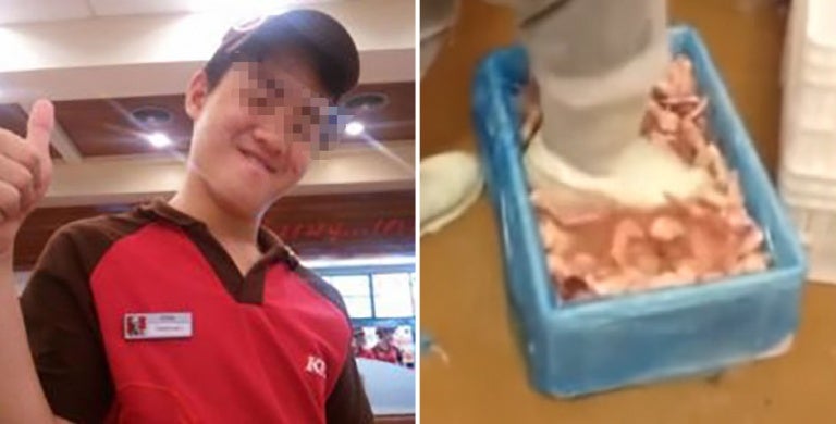 Shocking Truth Of The Kfc Worker Stepping On Chicken Footage World Of Buzz 11
