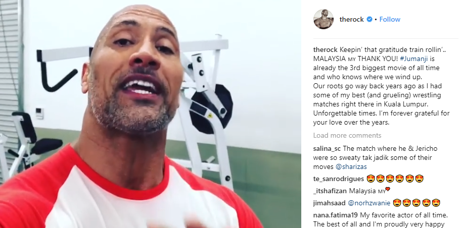 The Rock Just Gave a Shoutout to Malaysia on Instagram, Netizens Pleasantly Surprised - WORLD OF BUZZ 4